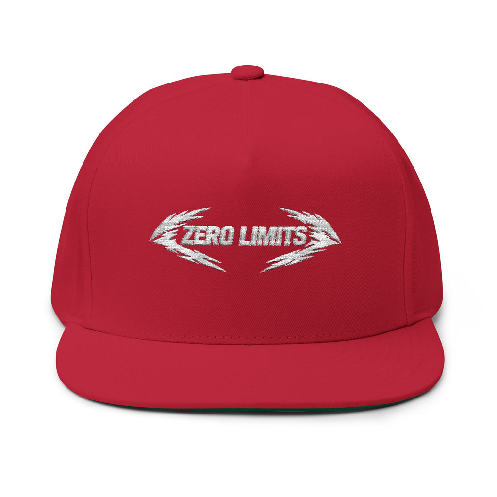 Zero Limits Flat Bill Cap (Royal + Red)